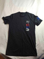 Under Armour UA Freedom United State Of America T-Shirt Mens Small Black Loose