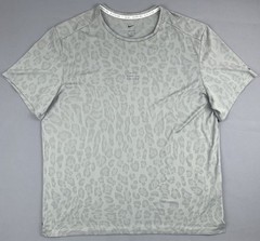 Nike Running Division Dri Fit Shirt Mens XL Gray Leopard Print Athletic Tee