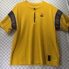 Nike Giannis Basketball Mesh 1/4 Zip Shirt Dri-Fit Yellow Men’s Large