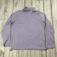 DUNNING GOLF PERFORMANCE PULLOVER 1/4 ZIP PURPLE L PETES GOLF BODY & GOLF NYC