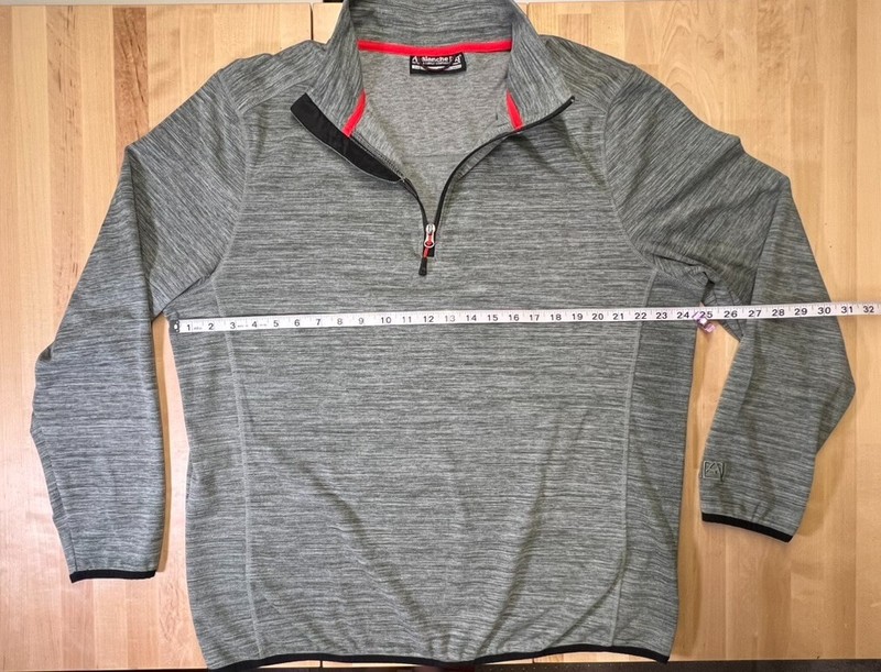 Avalanche Sweater Mens Extra Large Gray Quarter Zip Top Stand Up Pullover gallery