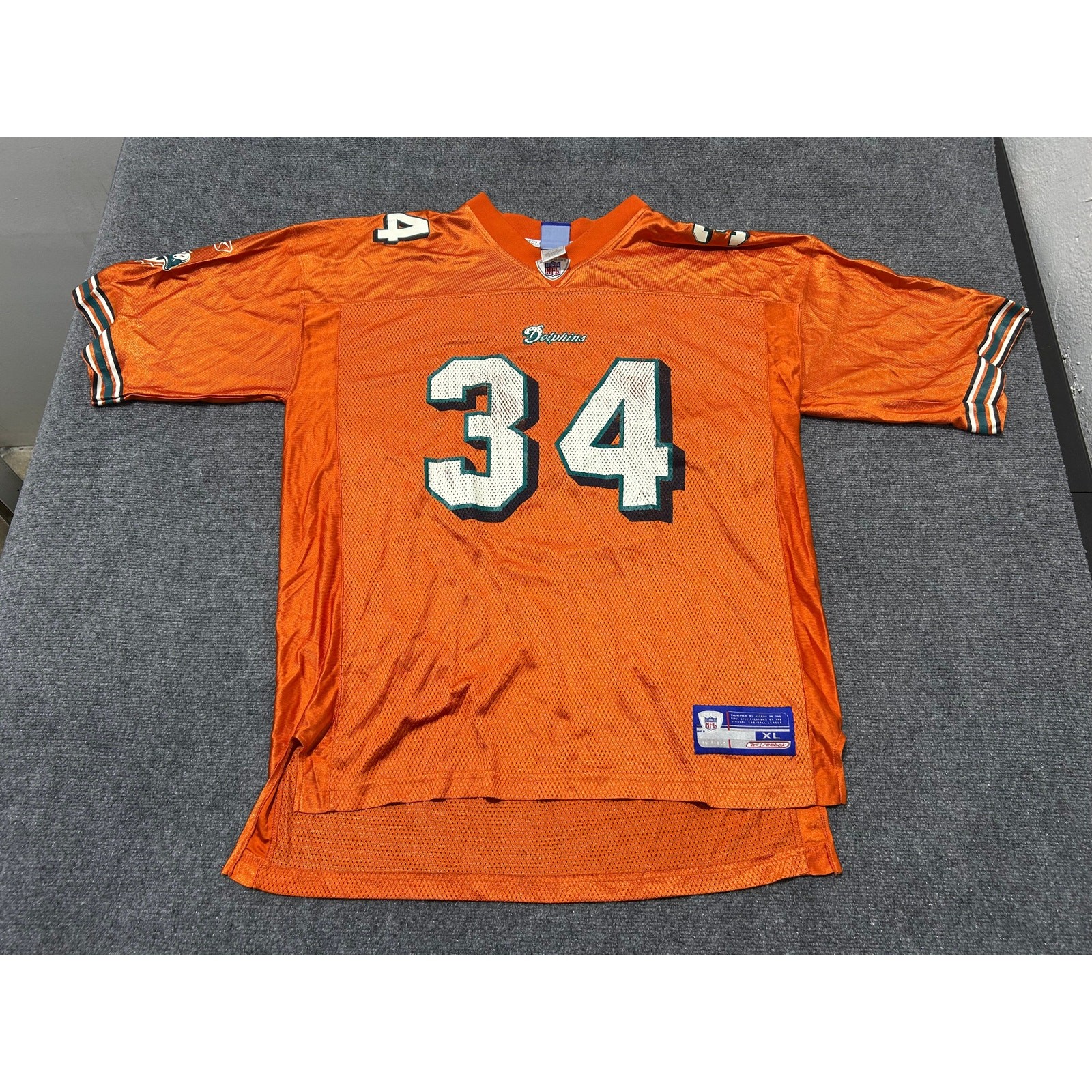 Miami Dolphins Ricky Williams Football Jersey #34 - Orange Size XL(con) gallery