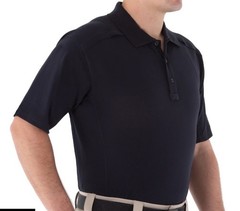 First Tactical Men’s Cotton Short Polo Midnight Navy