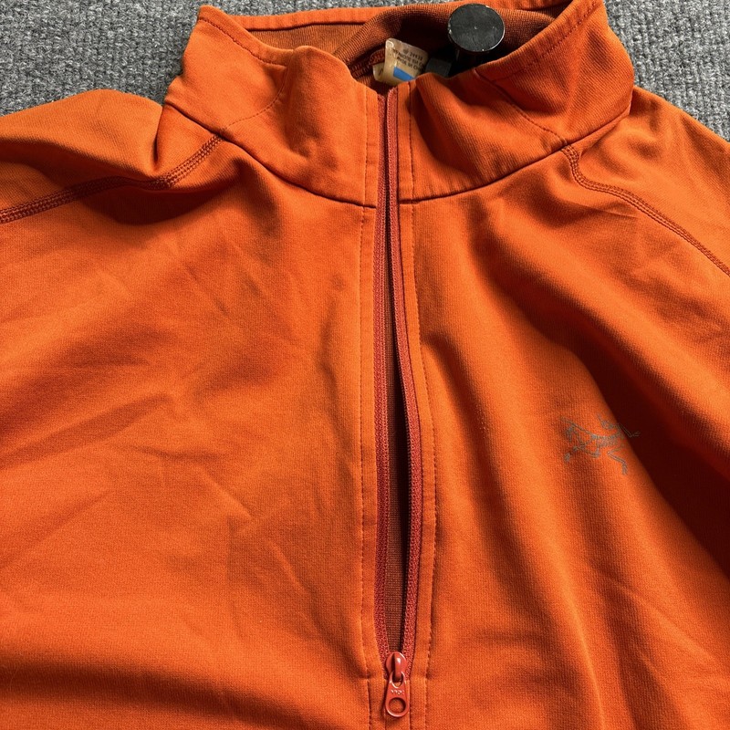 Arc'teryx Rho LT Zip Neck Base Layer Mens XL Orange Pullover Gorpcore Ski 13029 gallery