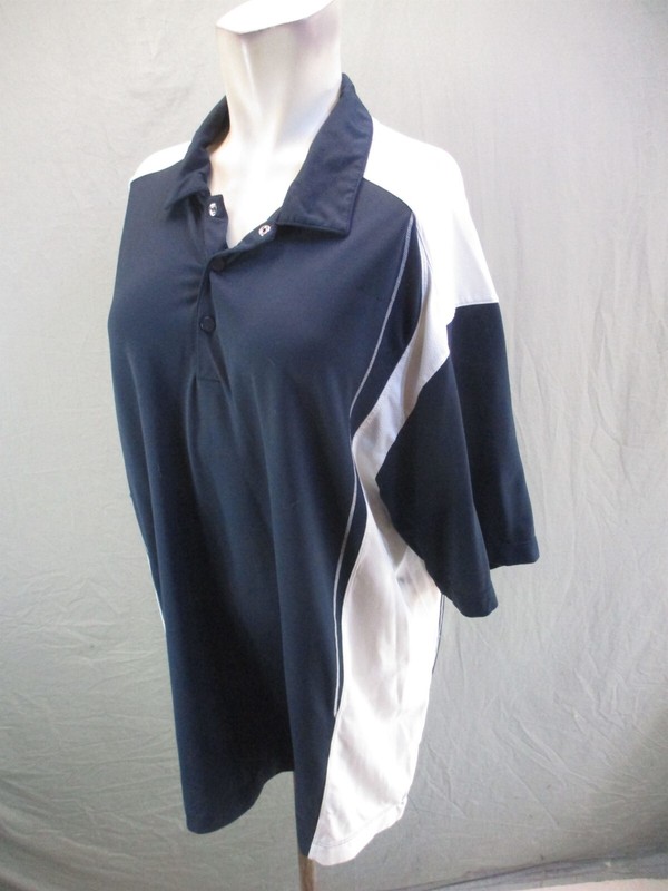 NIKE FIT DRY GOLF Size L Mens 1/2 Snap Collared Short Sleeve Polo Shirt 573 gallery