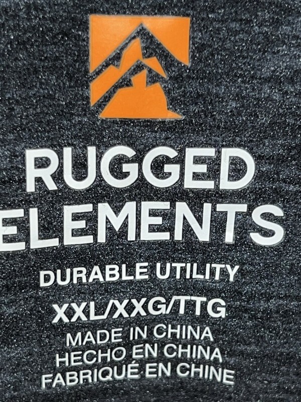 Rugged Elements Men XXL Long Sleeve Heather Charcoal Space Gray Durable Utility gallery