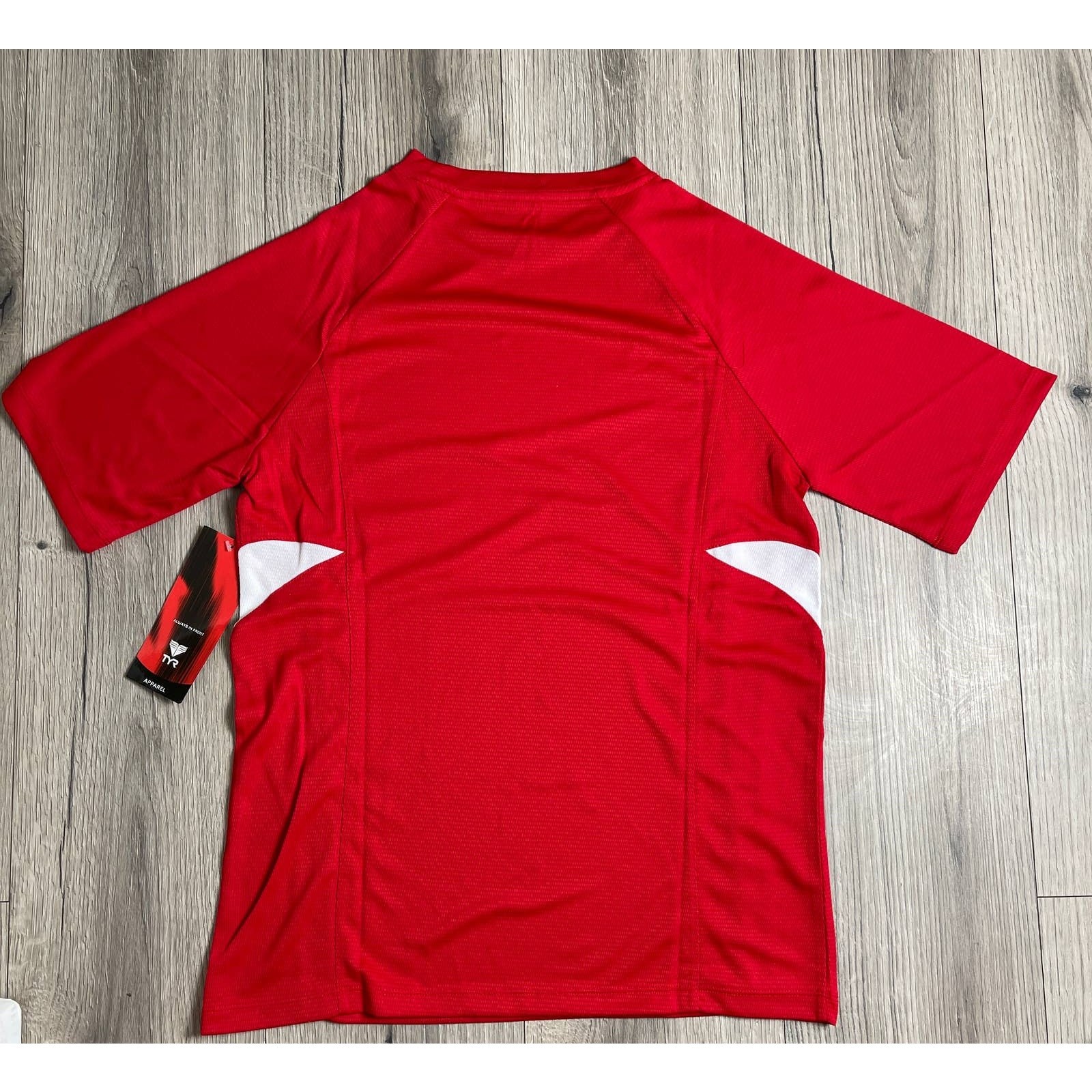 TYR Mens Alliance Tech Tee Tshirt - Textured Red - Size Small - $34 gallery