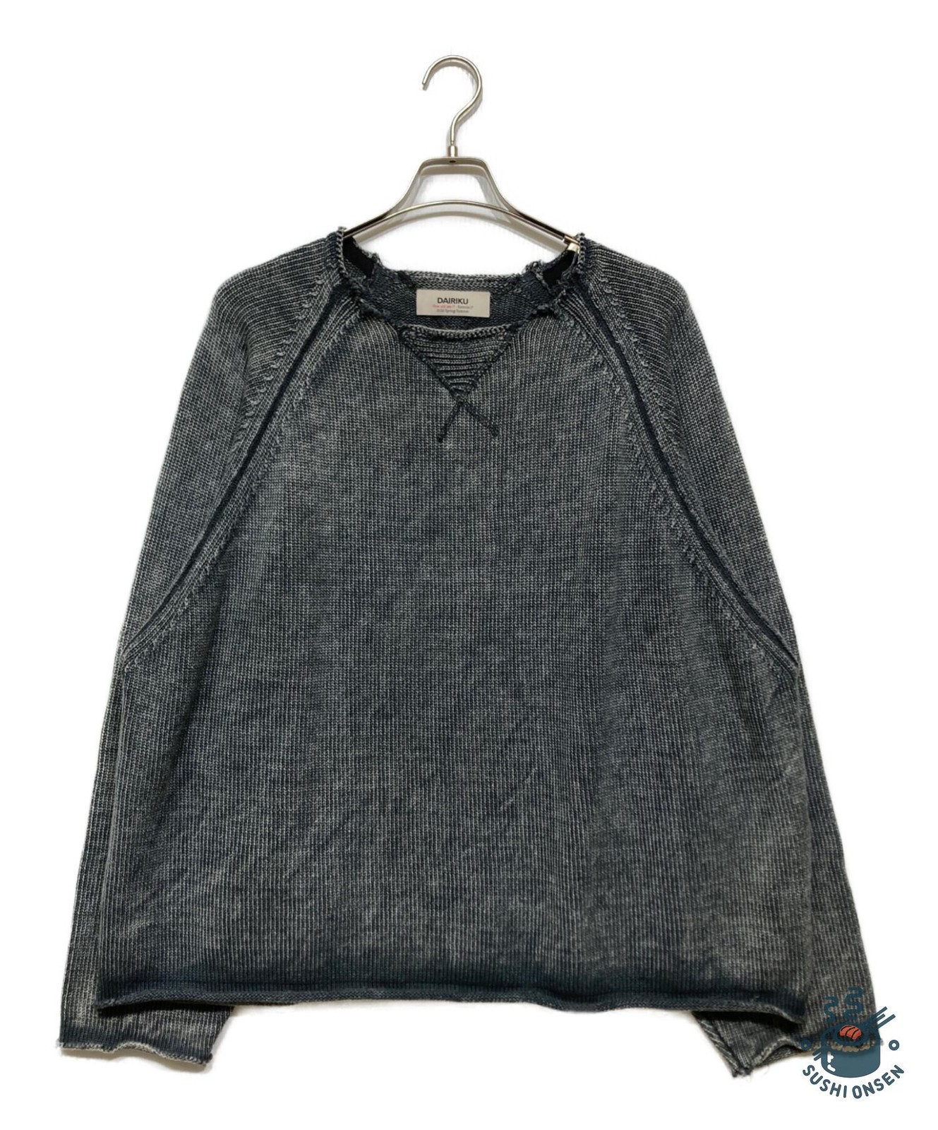 DAIRIKU Vintage Washed Pullover Knit Sweat Size: L Black Men 26SSKNT2 gallery