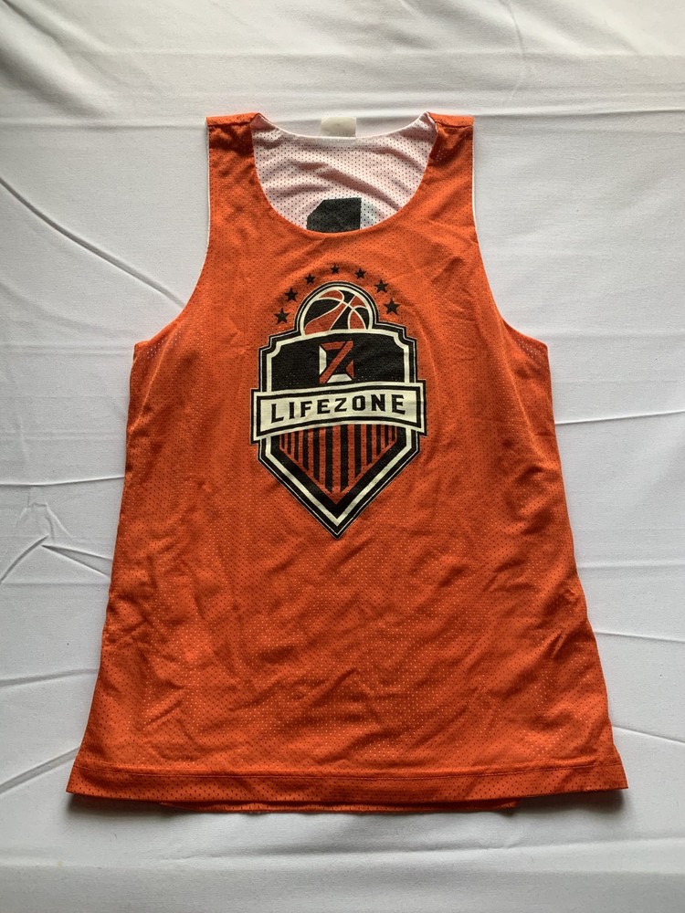 Sport Tek Men's Orange White reversible Tank Top Size M