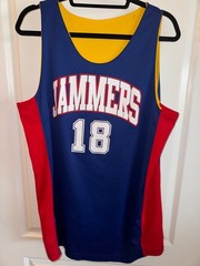 JERSEY Jammers #18 Blue and Yellow Reversible Large / XL