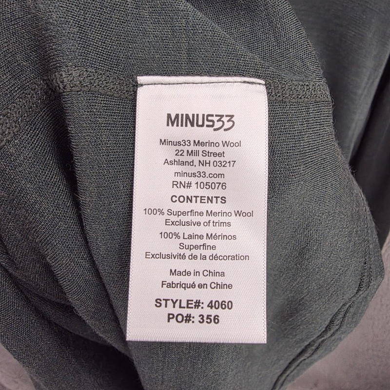 Minus 33 Shirt Mens 2XL Green Merino Wool Henley Midweight Long Sleeve gallery