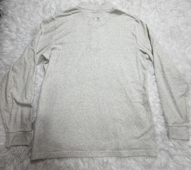 The Normal Brand 1/4 Zip Pullover Sweater Mens XLT Tall Light Gray Golf Comfy gallery