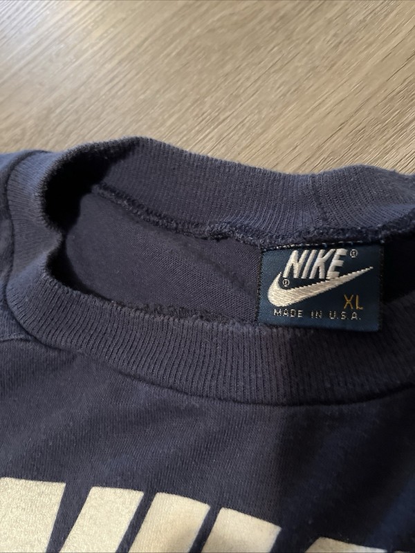 Vintage Blue Label NIKE 50/50 Men's Practice Football? Cropped Shirt XL MESH gallery