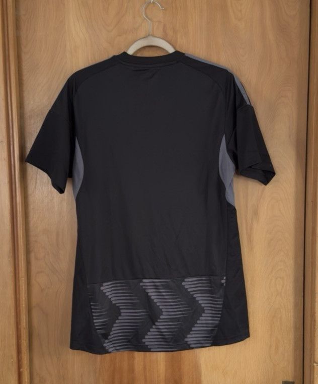 Adidas Men's Geometric Jersey Custom Print Gray Black Size M NWT gallery