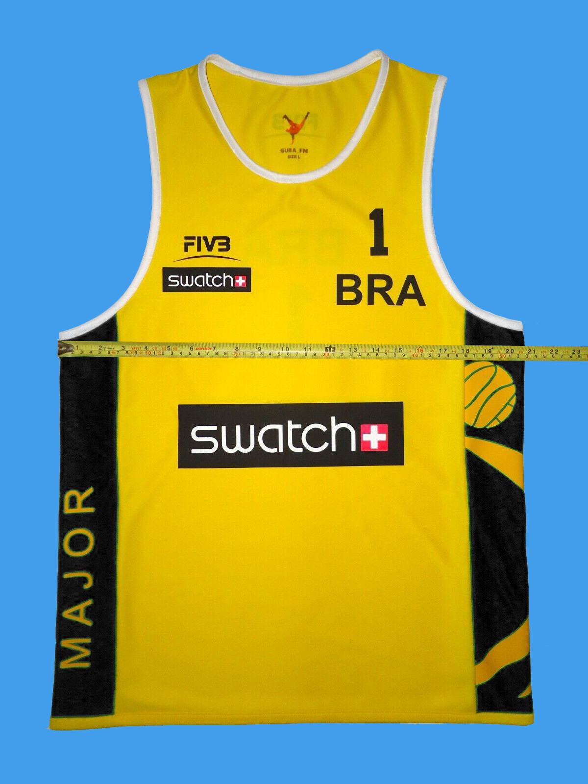 Custom Beach Volleyball Jersey Yellow/Black Size S, M, L, XL, 2XL New gallery