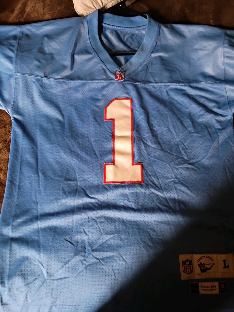 Hardwood Classic Warren Moon Jersey Large Houston Oilers #1