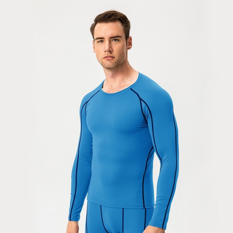 Mens Long Sleeve High Elastic Quick Dry Sport Shirts Pro Compression Top T-Shirt gallery