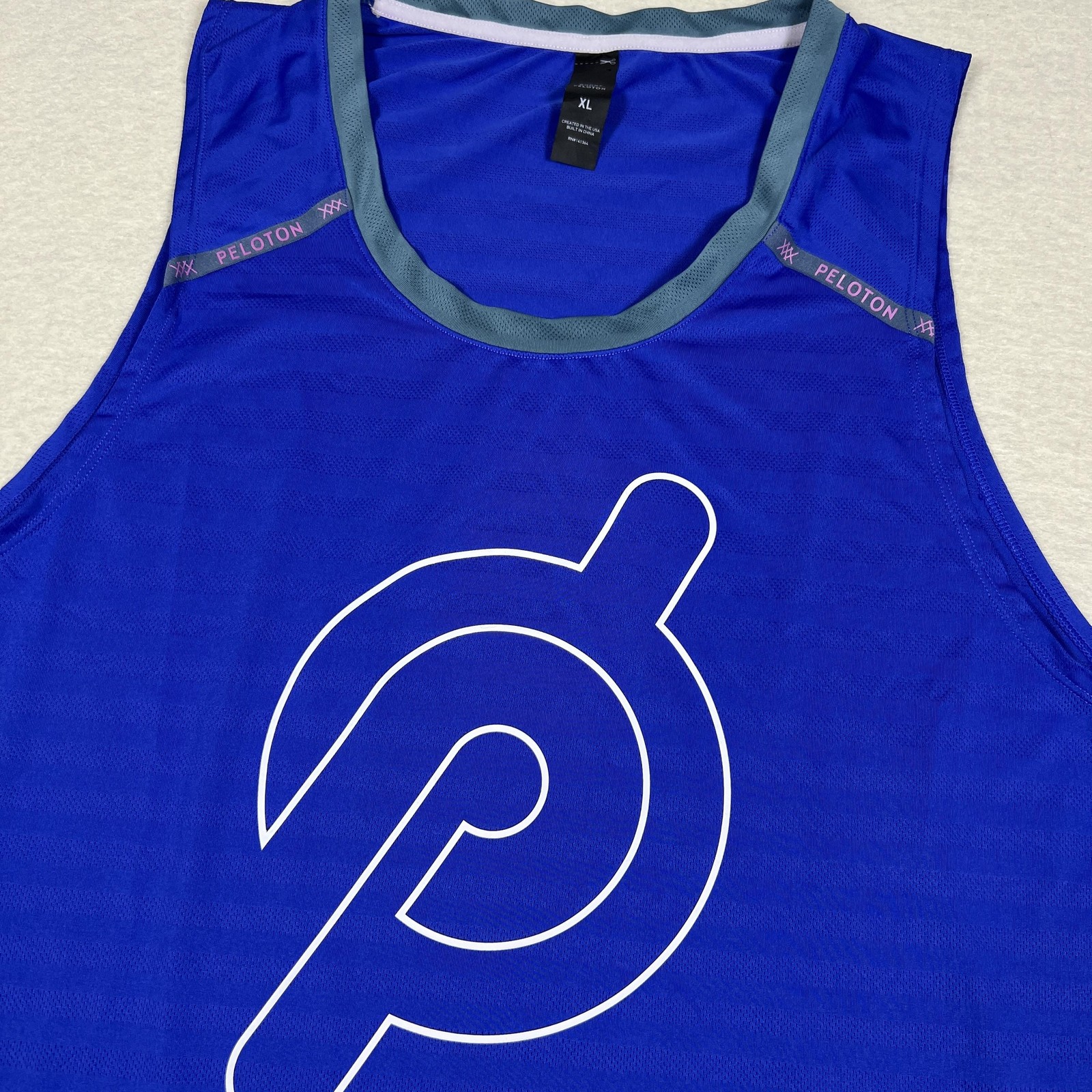 Rhone Peloton Shirt Mens XL Blue Athletic Tank Top Running Workout gallery