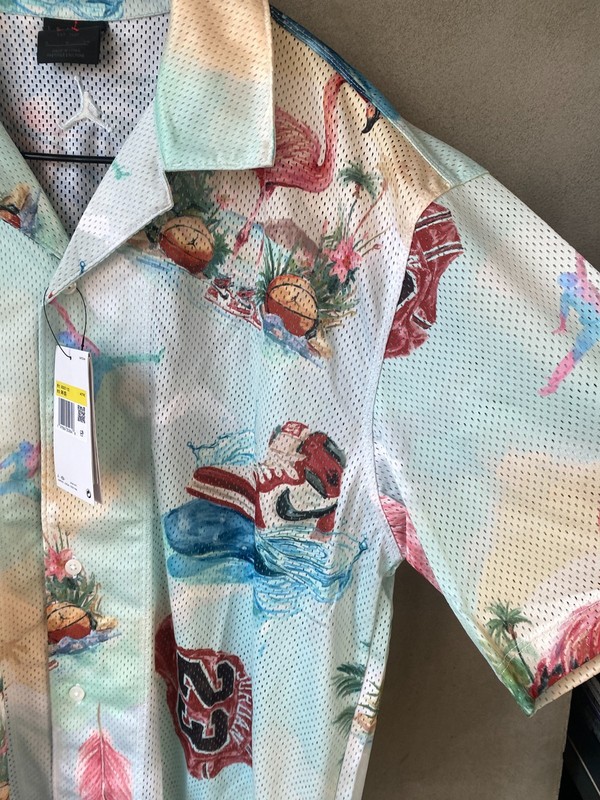 [On Sale] Nike Jordan Essentials Printed Camp Top Men Casual Shirts IB3007-133 gallery