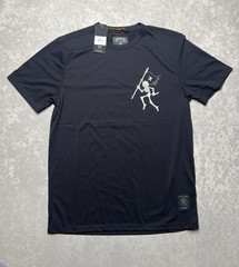 Roark Mens Motorhead Mathis You Better Run Black SS Dri Release Shirt Sz S $55