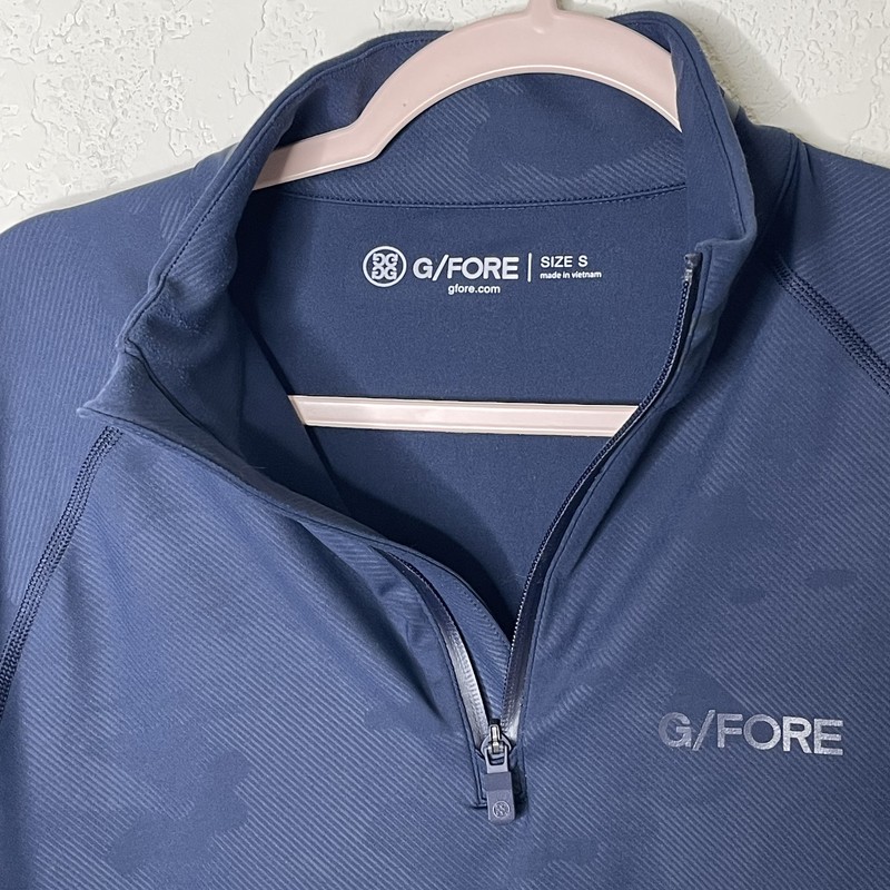 G/FORE 1/4 Zip Golf Pullover Mens Long Sleeve Active Top Mock Neck Size S Camo gallery