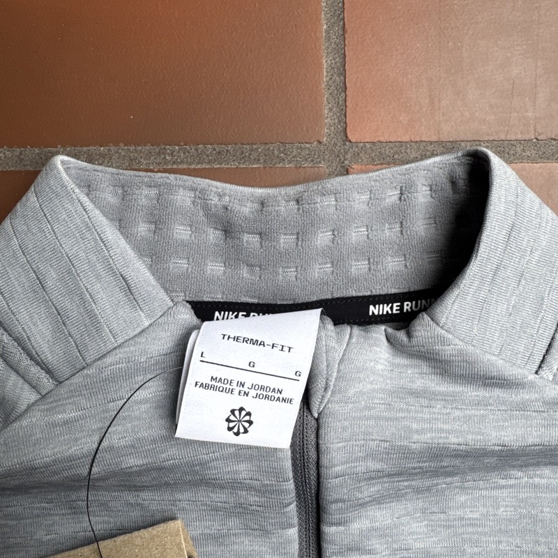 Nike Running Men Sz L Pullover 1/4 Zip Therma Fit Repel Element Gray DD5662-084 gallery