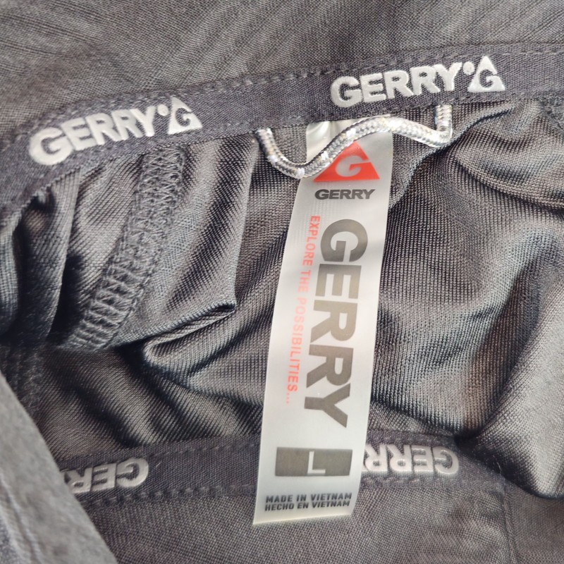 NWT Gerry Active 1/4 Zip Regular Fit Pullover Black Men Sz L Chico State Stretch gallery
