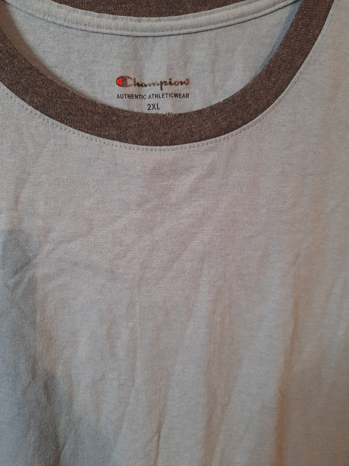 Champions Authentic Athleticwear Knit Shirt Men's Sz 2XL Blue Short Sleeve--NWOT gallery