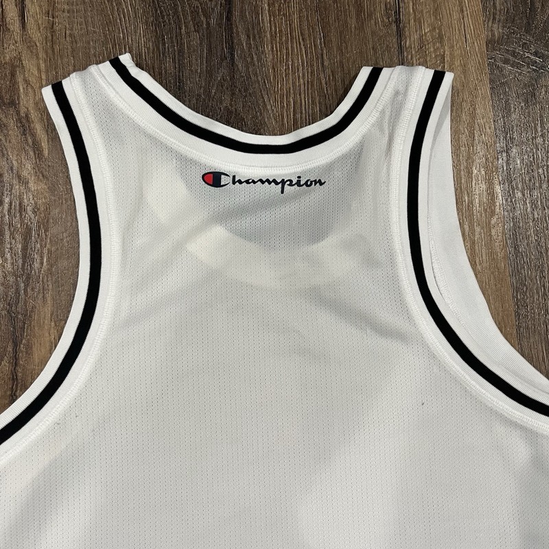 Vintage Champion Blank White Jersey Tank Retro Adult Size 48 XL gallery