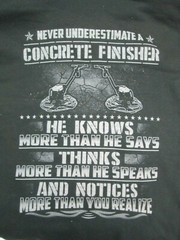Hoodie Sweatshirt XL Black Concrete finisher mason NEW X