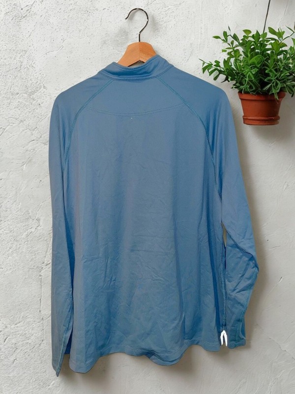 Rhone Session 1/4 Zip Performance Golf Pullover Sz. XL Light Blue Stretch Pique gallery