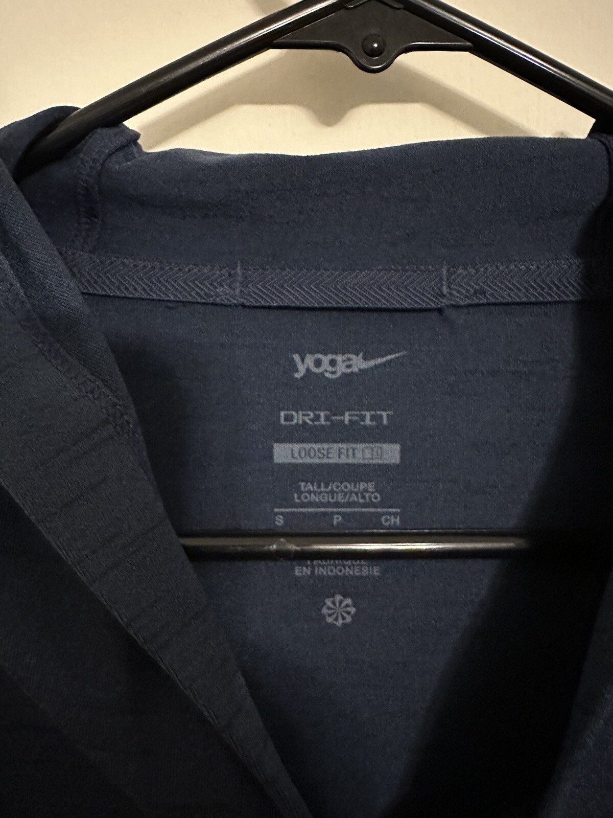 Nike Yoga Dri Fit Hoodie Long Sleeve Shirt Nwt $90 Blue Men’s S Small Tall gallery