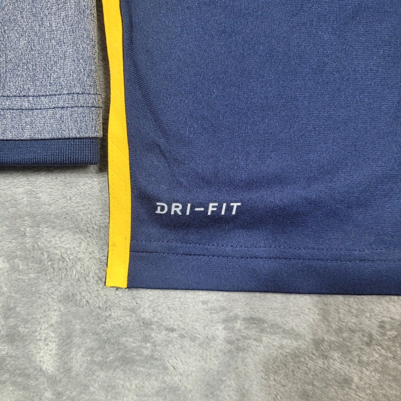 Nike Jordan Pullover Mens Medium Michigan Wolverines 1/4 Zip Dri-FIT Navy Blue gallery