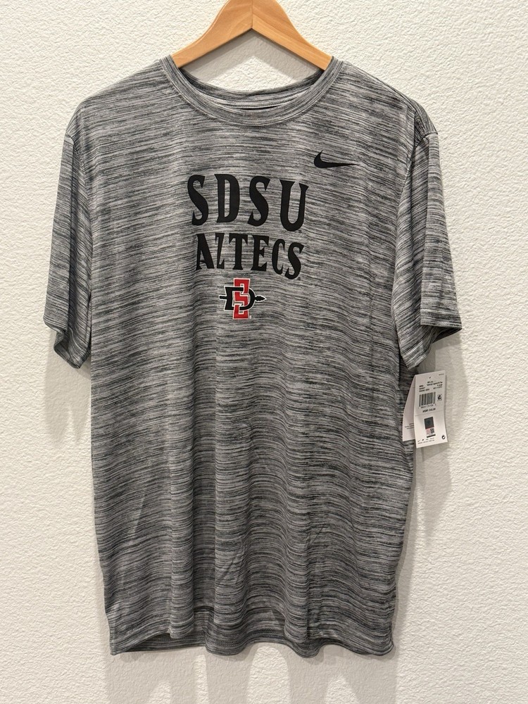 Nike Velocity San Diego St. Aztecs Men’s XL Tshirt Dark Gray New W/ Tags Dri Fit