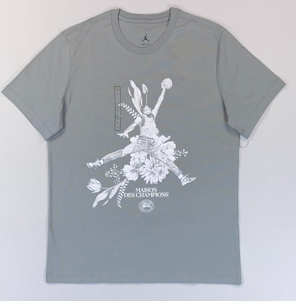 Men's Nike Jordan Jumpman Dri-Fit Maison Des Champions Short Sleeve Shirt NEW L