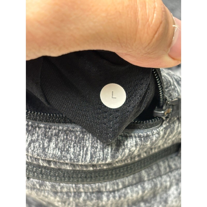 Lululemon Metal Vent Tech 1/4 Zip Pullover Heathered Grey Black Mens Large gallery