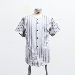Vintage American Apparel Pinstripe Baseball Jersey Sewn Size M