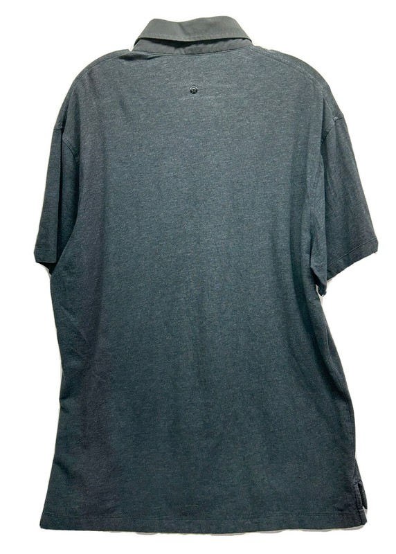 Lululemon Mens Size XL Gray Evolution Short Sleeve Polo Shirt (K3) gallery