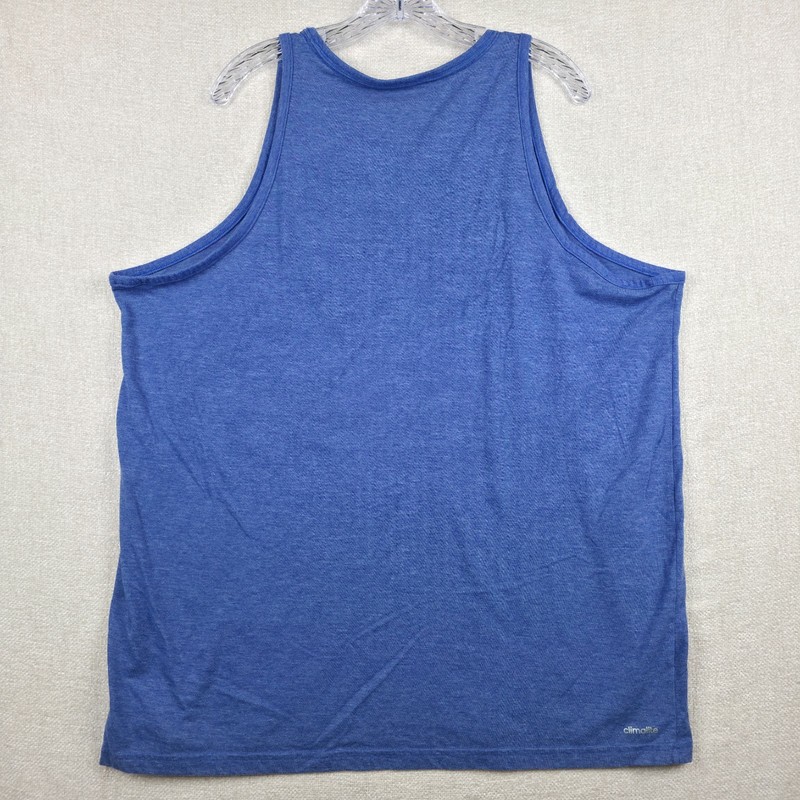 Adidas Climalite The Go To Performance Tee Tank Top Mens 2X Blue Lightweight gallery