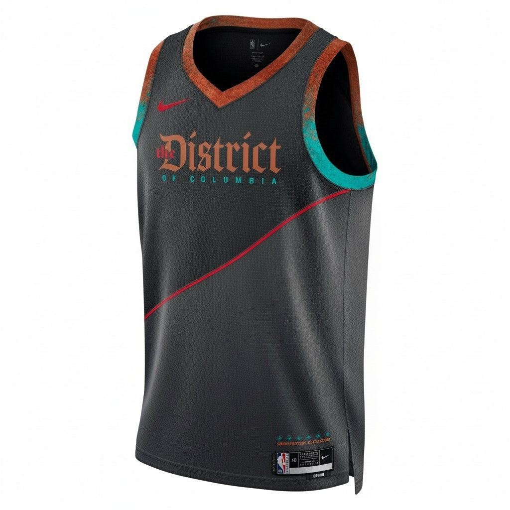 [DX8552-010] MENS NIKE NBA WASHINGTON WIZARDS CITY EDITION SWINGMAN JERSEY 23 gallery