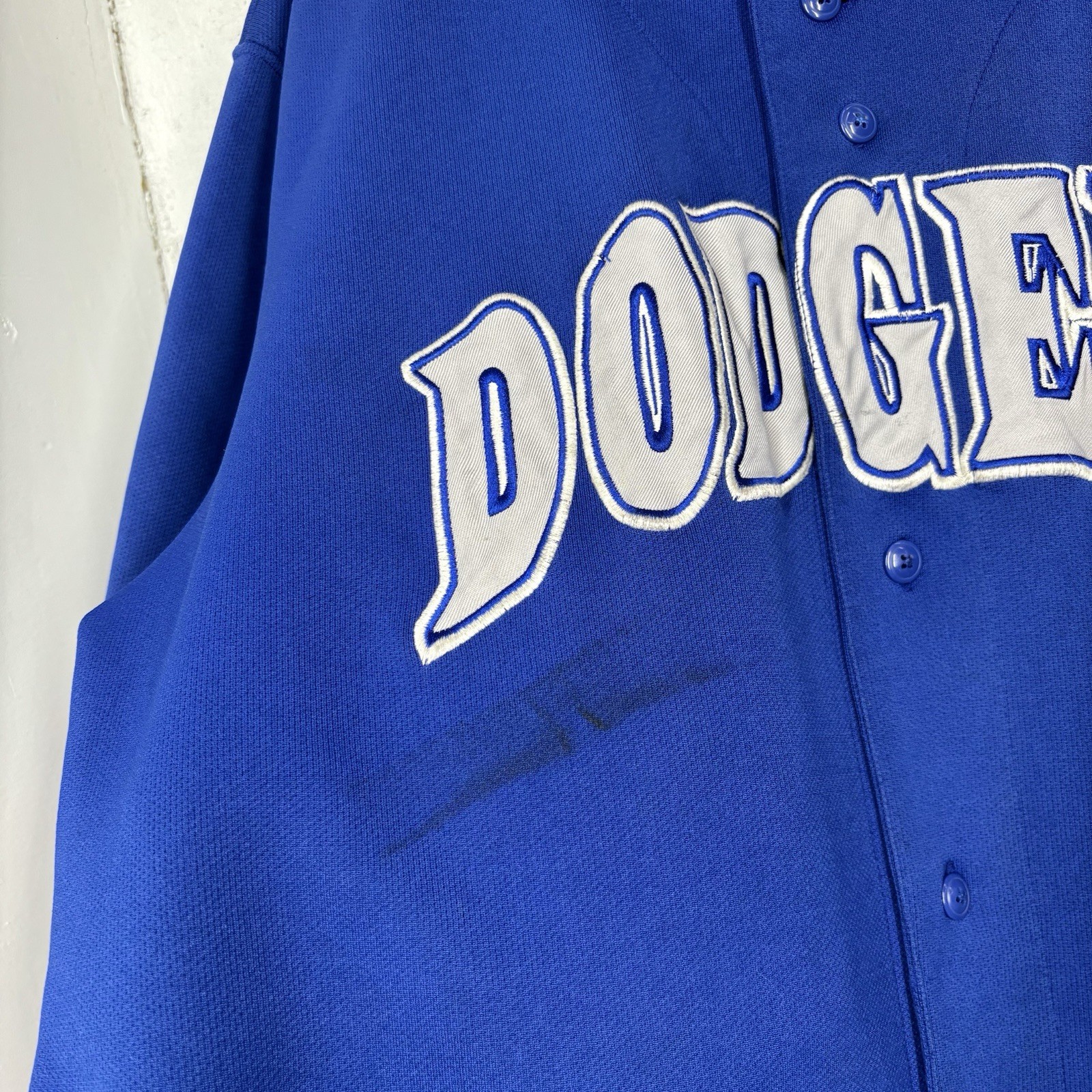Vintage Y2K Los Angeles Dodgers True Fan Baseball Jersey MLB Blue Size XL 00s gallery