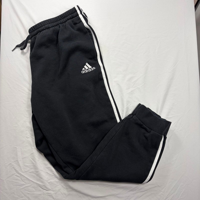 Adidas Essentials 3-Stripes Fleece Cuffed Joggers gallery