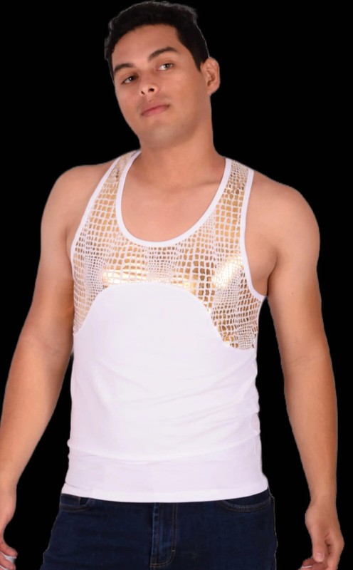 DOREANSE Metallic Leopard Tank Top T Shirt 2055 2 gallery