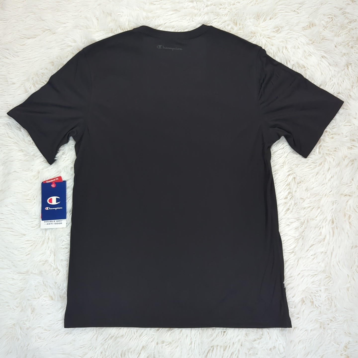 Men's Champion Double Dry Core Short Sleeve Tee Black Size Medium gallery