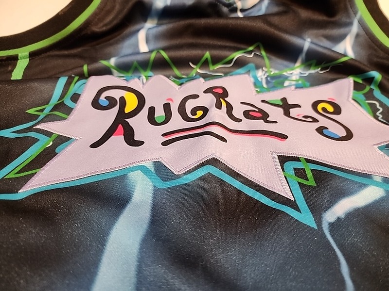 RUGRATS REPTAR BLACK/BLUE Headgear Classics Basketball Jersey 2xL gallery