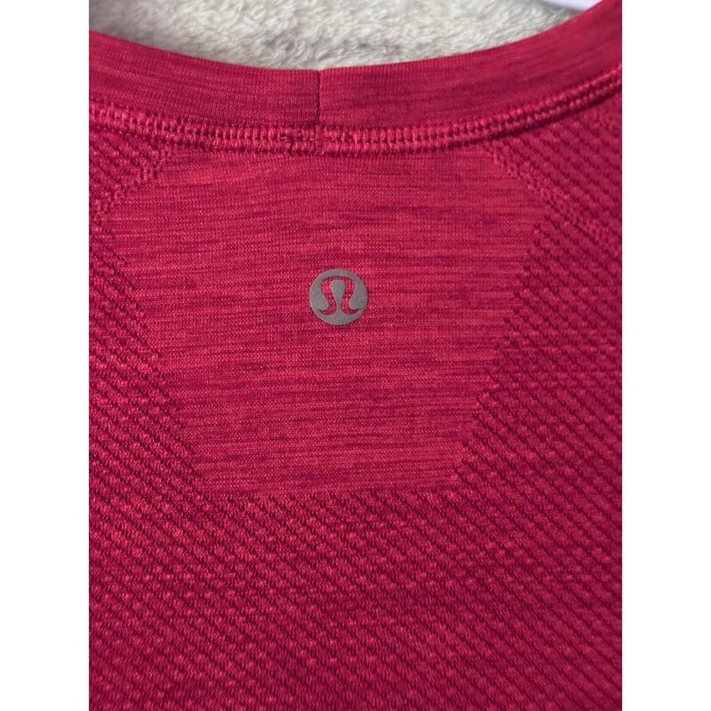 Lululemon Mens Metal Vent Tech Short Sleeve Shirt Red Heathered Size Medium gallery