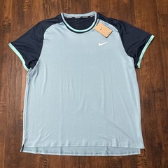 NWT Nike Court Advantage Dri-FIT Tennis Top Turquoise FD5320-464 Men’s XXL. B1