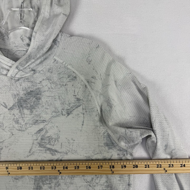Lululemon Fast Free Hoodie Mens Large Vapor Gray Running Shirt Reflective Gym gallery