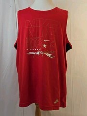 Sz XL Nike Basketball Jersey. Red Tank Top DriFit, Hoop Champions New