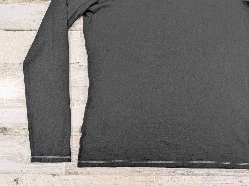 Icebreaker Pullover Mens Extra Large Black Merino Wool Stretch Quarter Zip gallery